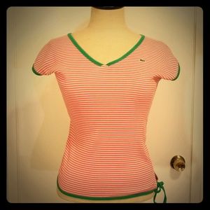 Vintage Lacoste V-Neck Tennis T